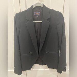 J Crew Double Breasted Black Blazer